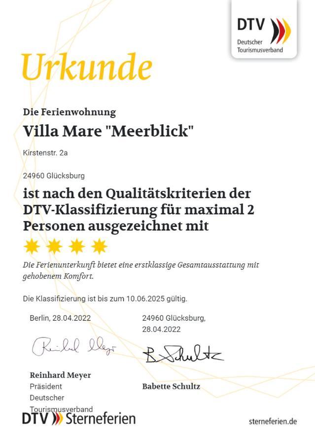 Villa Mare Meerblick Glücksburg Eksteriør bilde